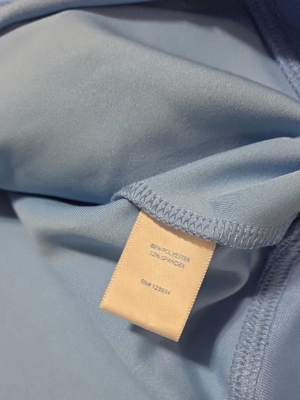 Southern Tide Men's Light Blue Quarter-Zip Sweater with Coral Accent